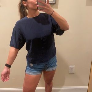 Eleanor P Brenner 100% Silk Short Sleeve Top